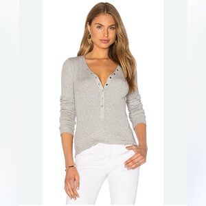 Three Dots sexy Henley top